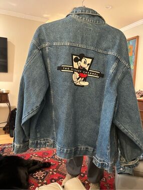 Vintage Disney denim jacket with Mickey Mouse embroidery